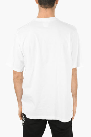 Crew Neck SMILING LEAF SLOUCH FIT Printed T-Shirt