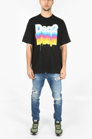 Printed Logo RAINBOW SLOUCH FIT T-Shirt