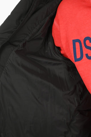 Front Zipped Puffer Down Jacket with Hood