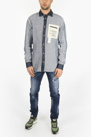Breast Pocket REVERSE FLax Shirt