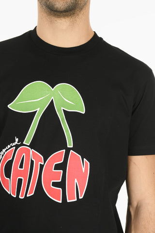 면 티셔츠 COOL FIT CATEN 전면 프린트