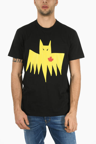 Cotton BAT CATEN Straight Fit T-Shirt