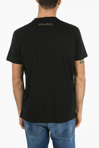 Cotton BAT CATEN Straight Fit T-Shirt
