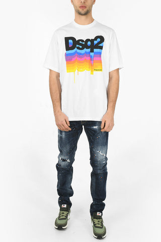 Printed Logo RAINBOW SLOUCH FIT T-Shirt