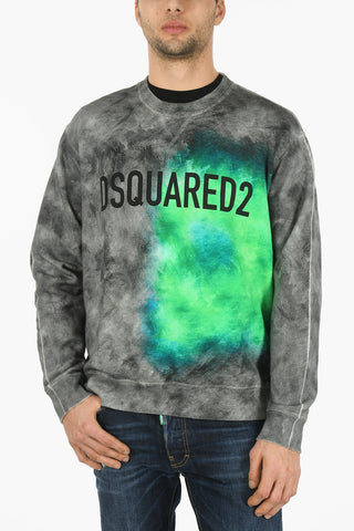 Crew Neck COOL FIT Tie Dye Printed Sweatshirt