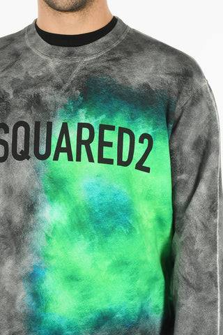 Crew Neck COOL FIT Tie Dye Printed Sweatshirt