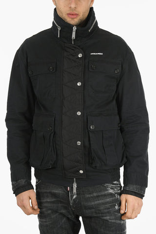 Giubbotto Utility con Gilet in Denim Removibile