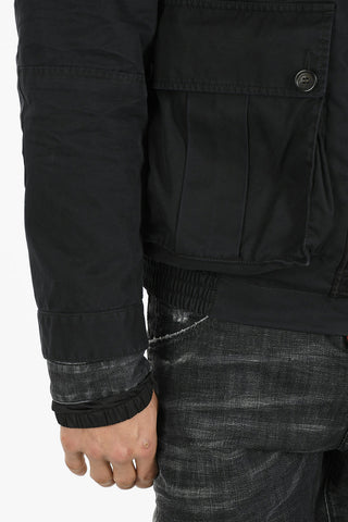 Giubbotto Utility con Gilet in Denim Removibile