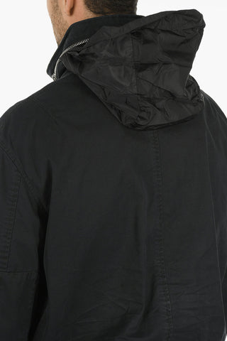 Giubbotto Utility con Gilet in Denim Removibile