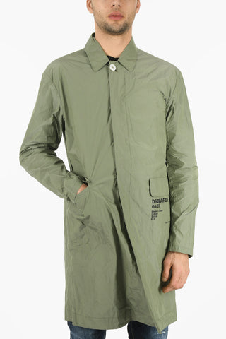 Overshirt 64/95 in Nylon con Abbottonatura Nascosta