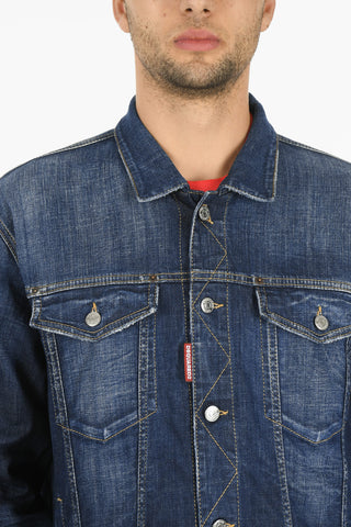 Logoed Sleeve OVER JEAN Denim Jacket