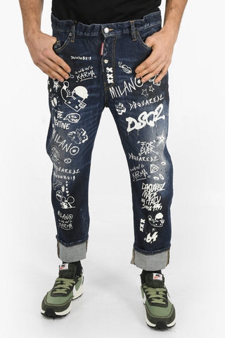 Jeans BIG BROTHER con Graffiti All-Over 17cm