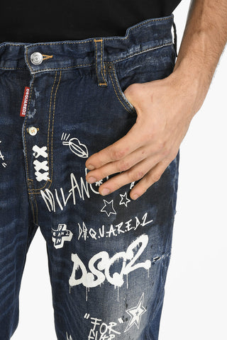 Jeans BIG BROTHER con Graffiti All-Over 17cm