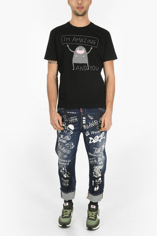 Printed SUPERCREW FIT T-shirt