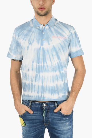Tie Dye Motif BOX FIT Polo