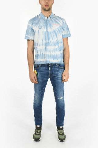 Tie Dye Motif BOX FIT Polo