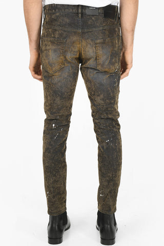Coated Cotton SKATER Stretch Denims 16cm