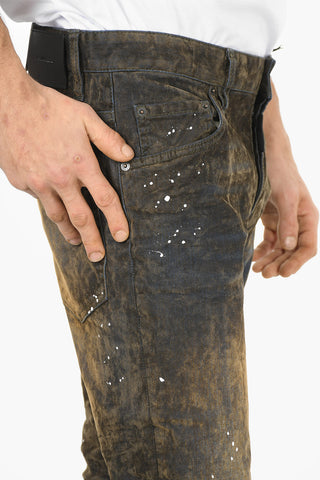Coated Cotton SKATER Stretch Denims 16cm