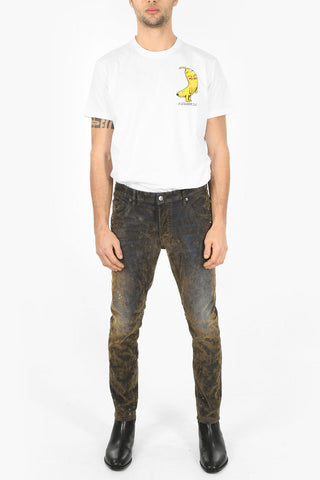 Coated Cotton SKATER Stretch Denims 16cm