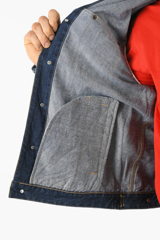 Patchwork Effect DAN JEAN Denim Jacket
