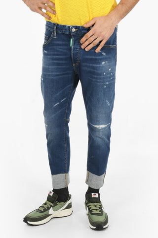 Printed SAILOR FIT Denims with Patch 17cm