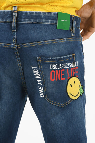 Printed SAILOR FIT Denims with Patch 17cm