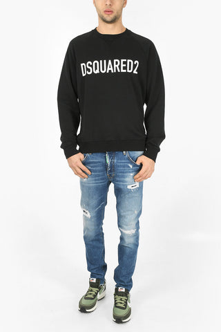 Printed Logo COOL RAGLAN FIT Crew Neck Sweatshirt