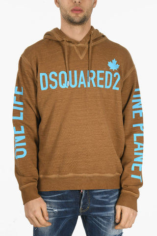 ONE LIFE ONE PLANET Hoodie COOL FIT Sweatshirt with Logo Lettering