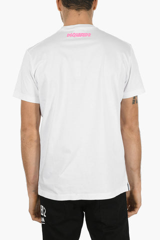T-Shirt Girocollo SATISFUCKTION in Cotone con Stampa