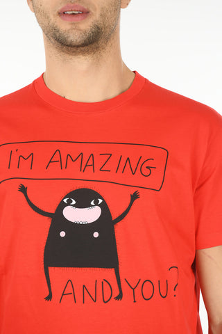 Printed SUPERCREW FIT T-shirt