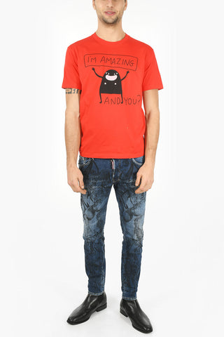 Printed SUPERCREW FIT T-shirt
