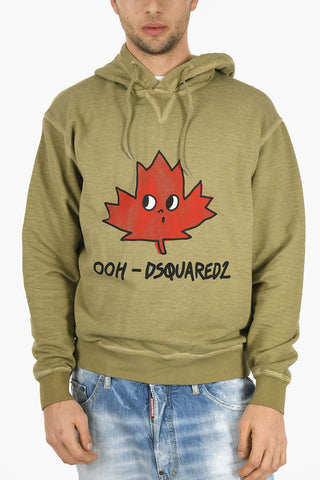 Printed OHH LEAF Crew Neck Sweatshirt
