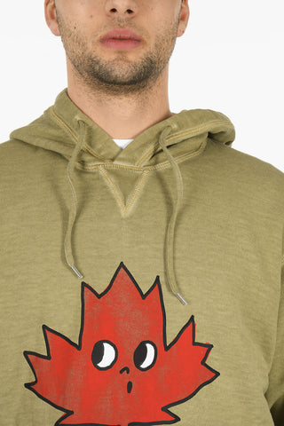 Printed OHH LEAF Crew Neck Sweatshirt