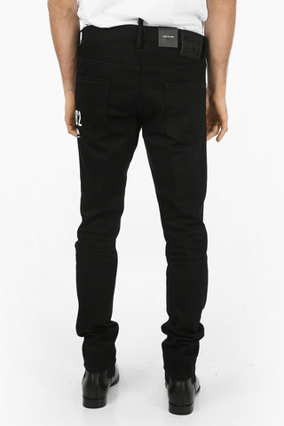 CERESIO 9 Jeans COOL GUY Slim Fit con Lettering 17cm