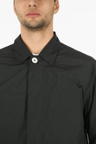 Overshirt 64/95 in Nylon con Abbottonatura Nascosta