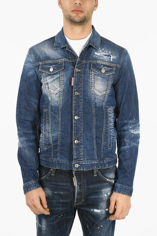 Distressed DAN JEAN Denim Jacket