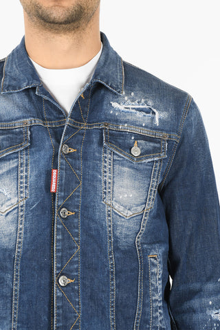 Distressed DAN JEAN Denim Jacket