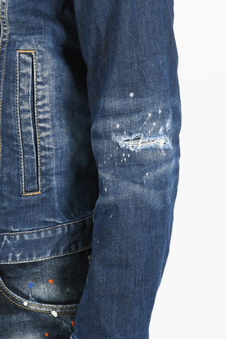 Distressed DAN JEAN Denim Jacket