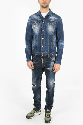 Distressed DAN JEAN Denim Jacket