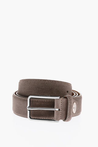 Metal Buckle Suede Belt