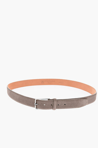 Metal Buckle Suede Belt