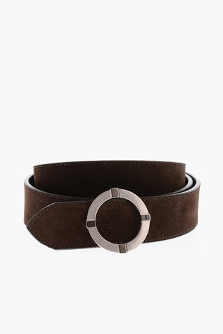 ID Leather and Suede Double-Face Belt