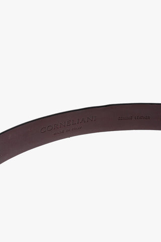 CC COLLECTION Metal Buckle Patent Leather Belt