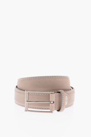 ID Metal Buckle Suede Belt