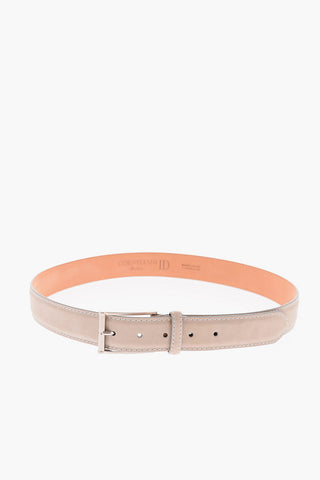 ID Metal Buckle Suede Belt