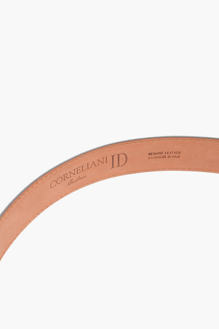ID Metal Buckle Suede Belt