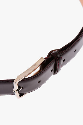 Metal Buckle Leather Belt