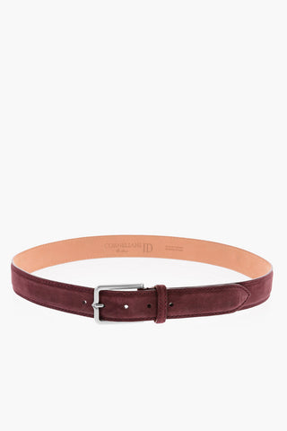ID Metal Buckle Suede Belt