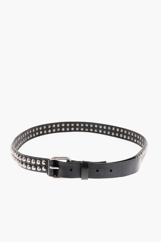 Cintura in Pelle con Borchie All Over