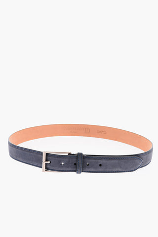 ID Metal Buckle Suede Belt